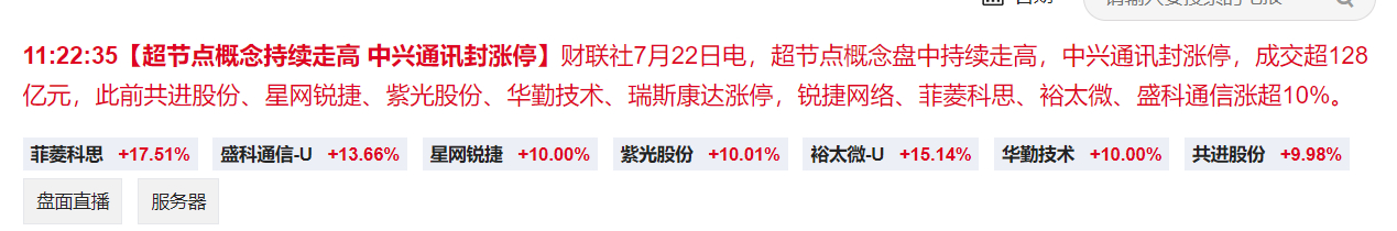 超节点已成市场主线 