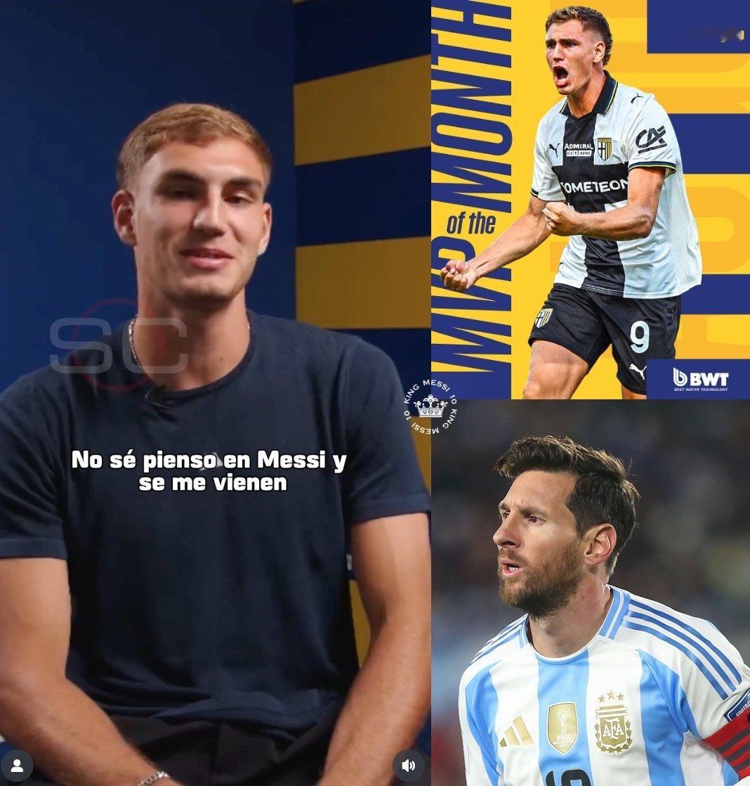 🎙佩莱格里诺🇦🇷 （帕尔马） 🗣️ ：“偶像？我不知道该怎么形容，一想到