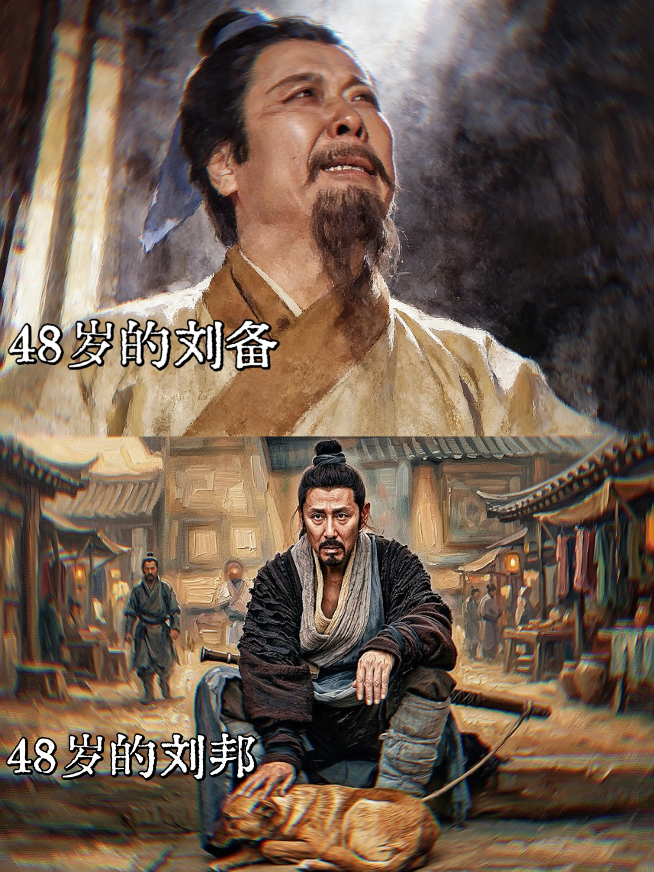 四十八岁村口逗狗 五十四岁问鼎天下。