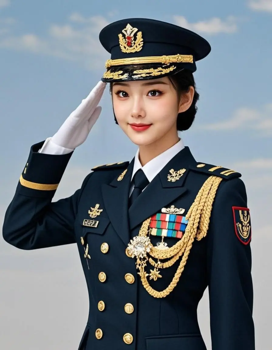 AI敬礼英姿
