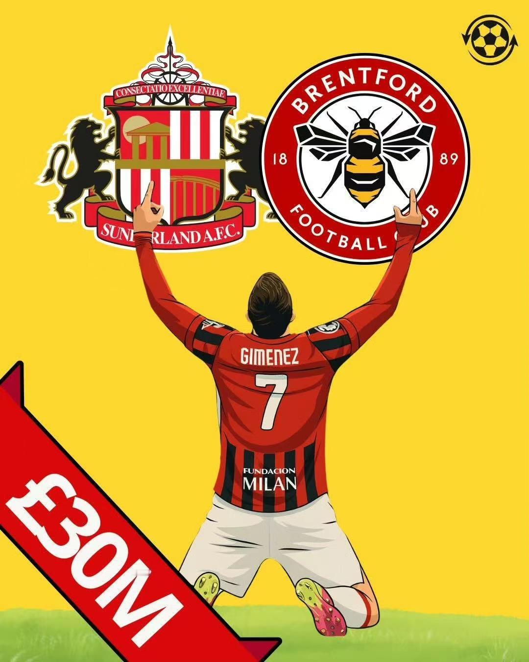 希门尼斯转战英超？
最近很多外媒爆出，英超的两支球队有意米兰前锋希门尼斯，尤其是