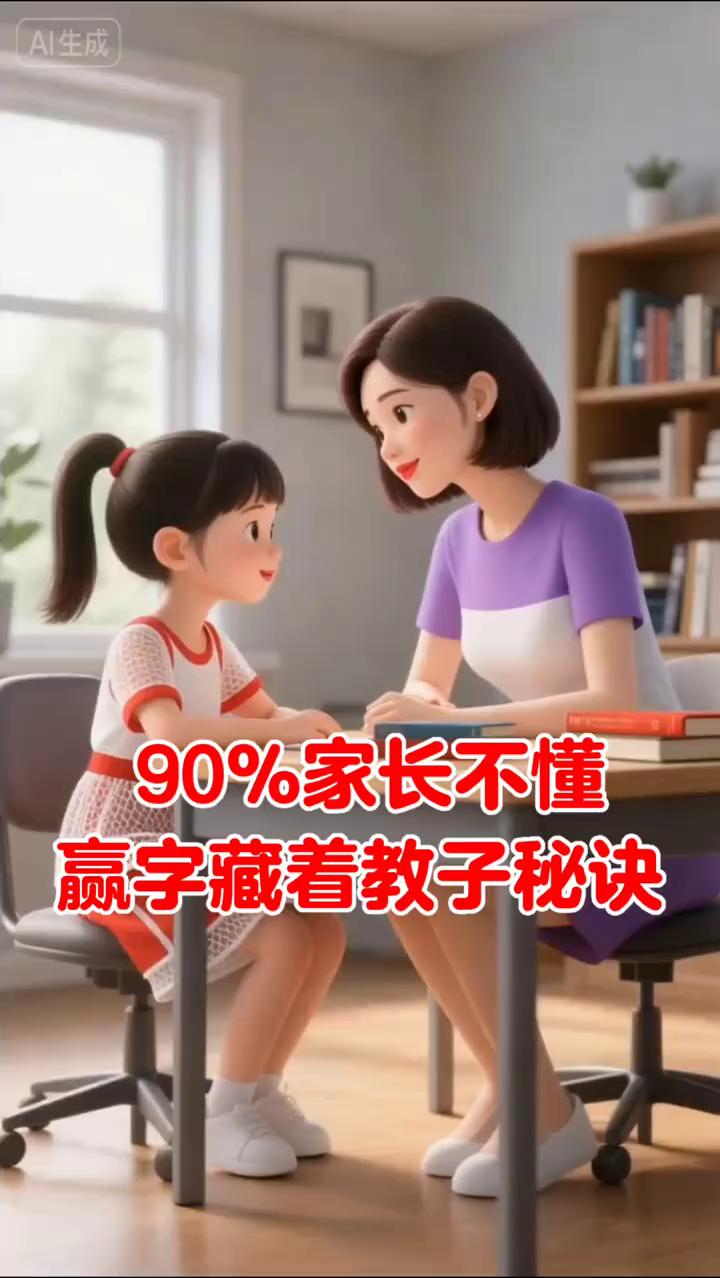 90%家长不懂赢字藏着教子秘诀。
为什么努力了还是很难赢过别人？拆开赢看看就懂了