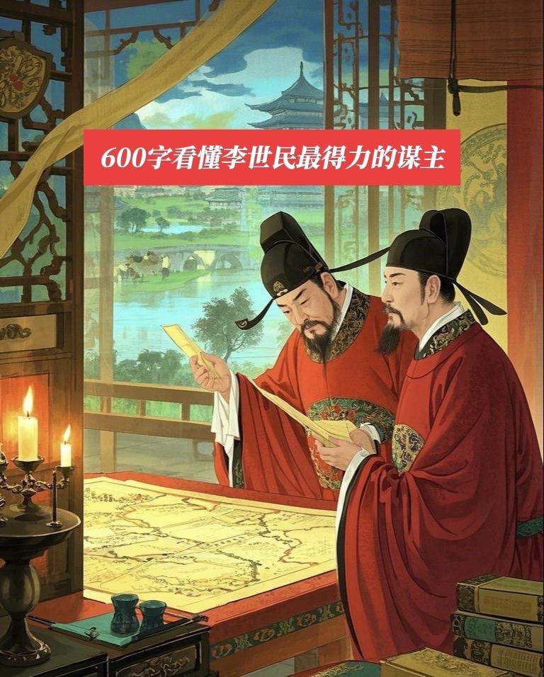 600字看懂李世民最得力谋主杜如晦。各位看官，今天咱们来说一位唐朝初年...