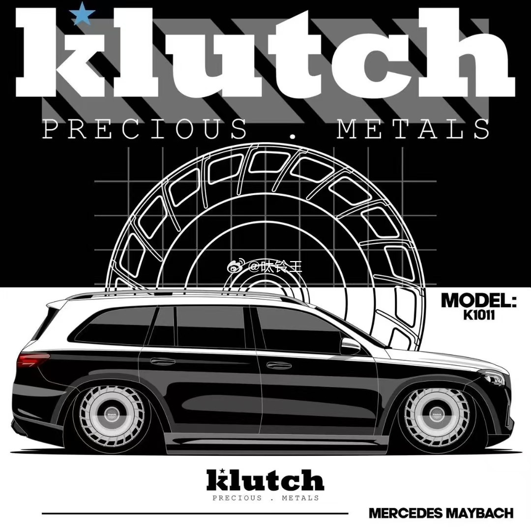 🇺🇸Klutchwheels K1011 采用大盘面左右旋风造型，专为豪华旗