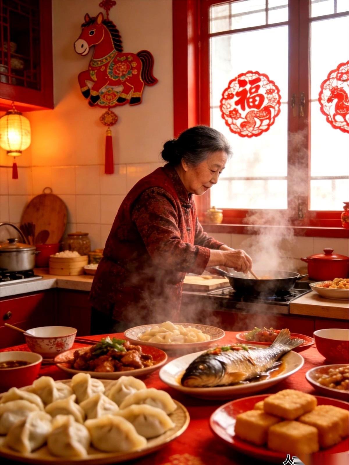 有人心疼我过年一个人，冷冷清清。
我刷着她们发的朋友圈，一桌子大鱼大肉，一屋子人