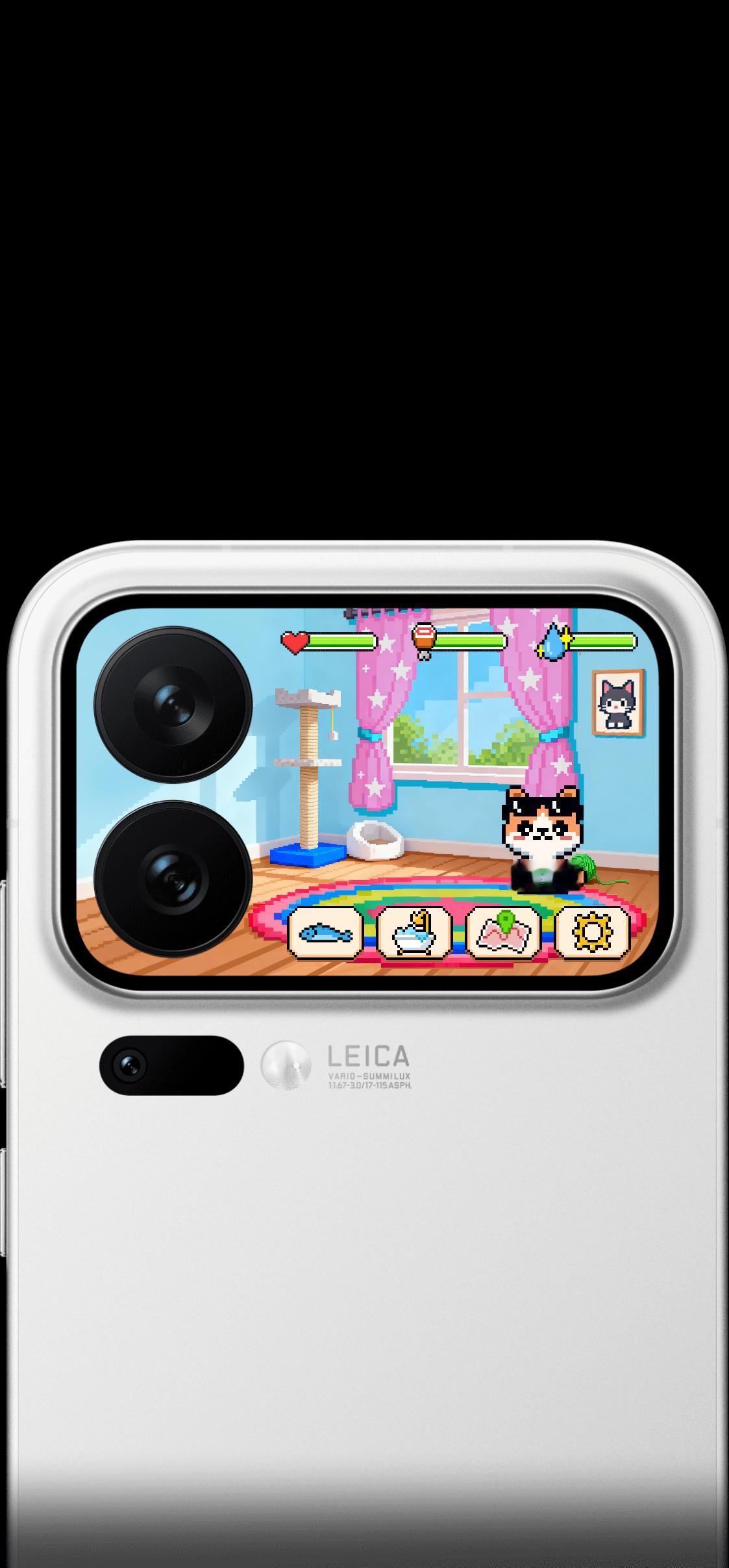 小米17 Pro这个背屏宠物养了3天了，目前探索解锁了一个画片，好像得那种得探索