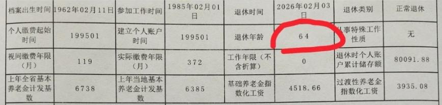 将这个表上的信息交给豆包，让她算一下养老金是多少。
结果让我大跌眼镜。
豆包这是