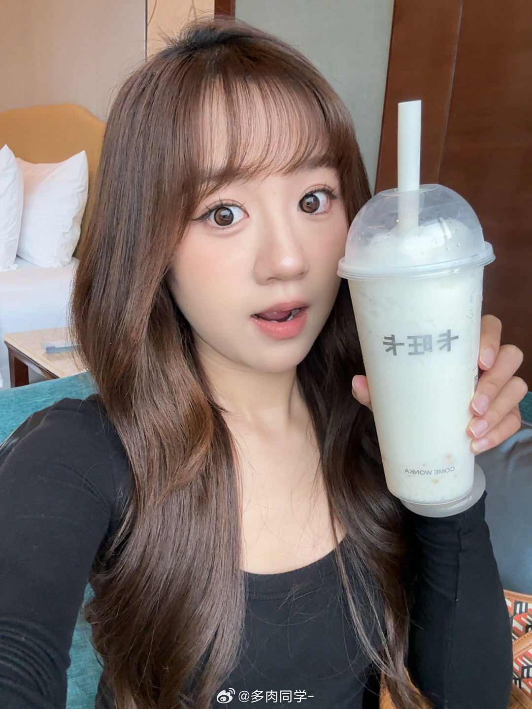 肉丸日记📔 来合肥出差了下飞机立马点了一杯卡旺卡这个徽州酒酿不愧是招牌太夯了！