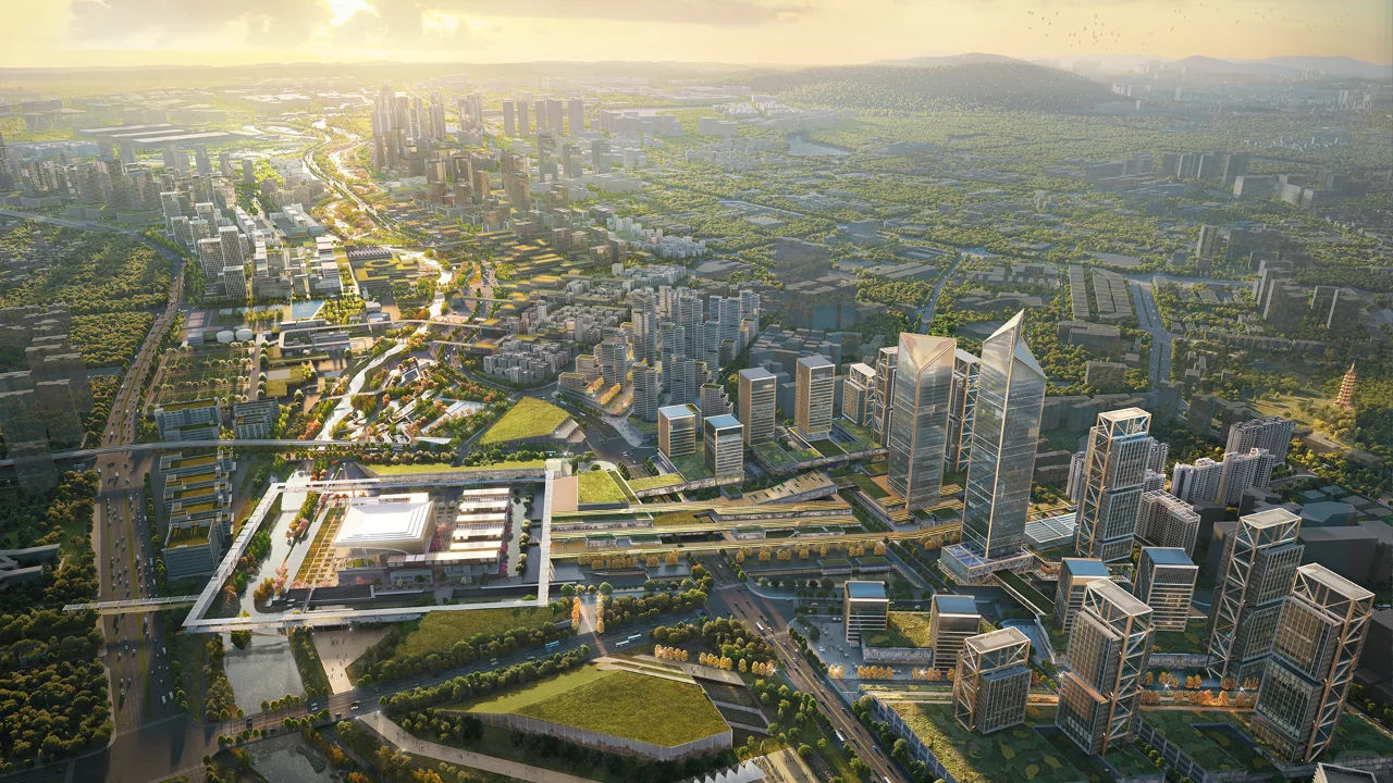 深圳市光明茅洲河中央水岸城市规划