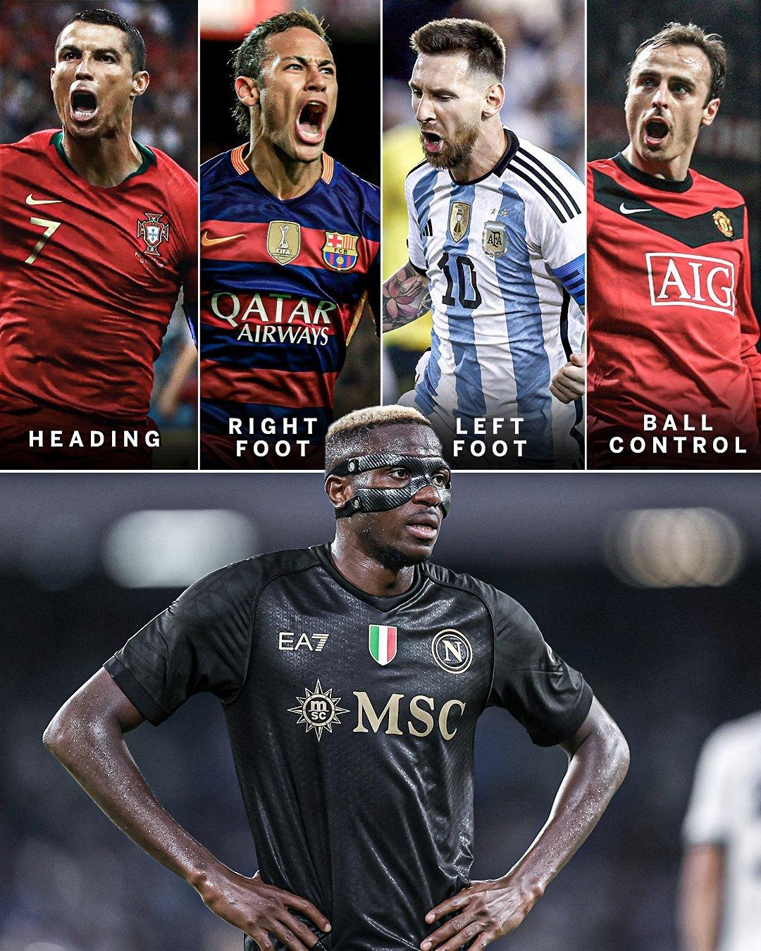 C罗的头+内马尔右脚+梅西的左脚+贝尔巴托夫的控球，这会是个什么样的球员？[笑哭