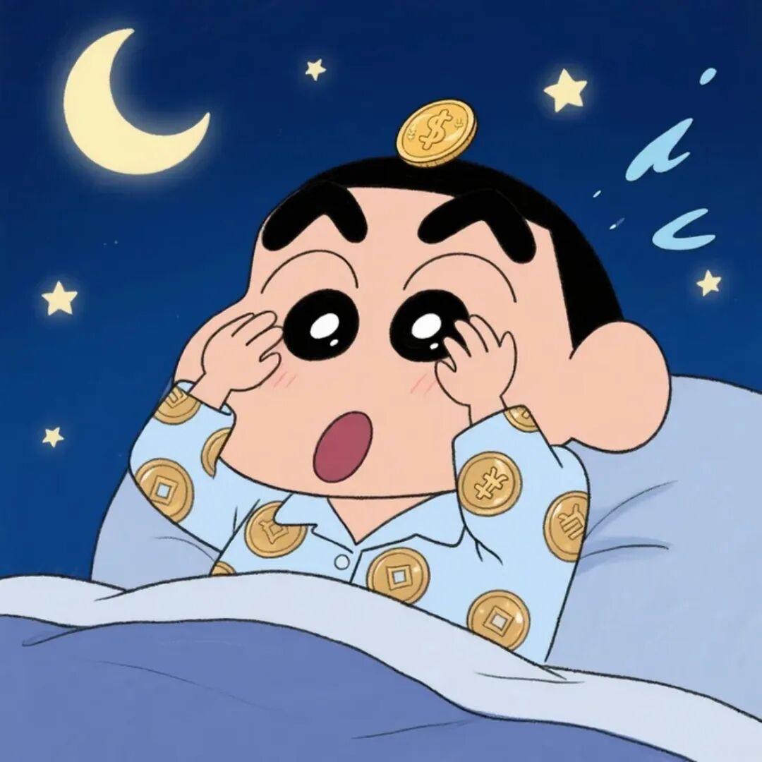 敲可耐小新头像｜没事早点睡，有空多赚钱，生活一点不迷茫