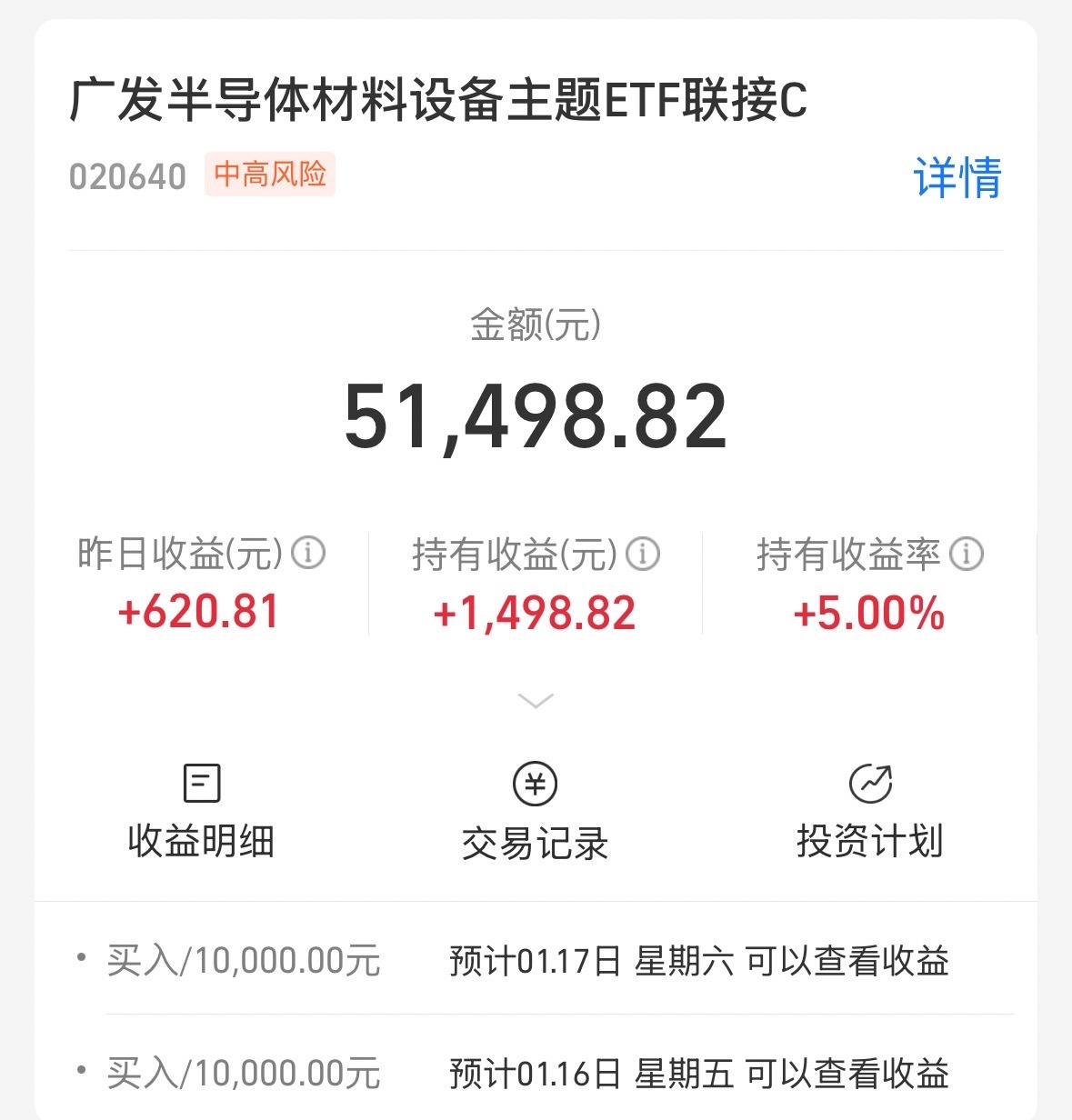 半导体设备太强了，本来说场内场外今天我都会加，场内我比较喜欢的就是它，但直接拉上