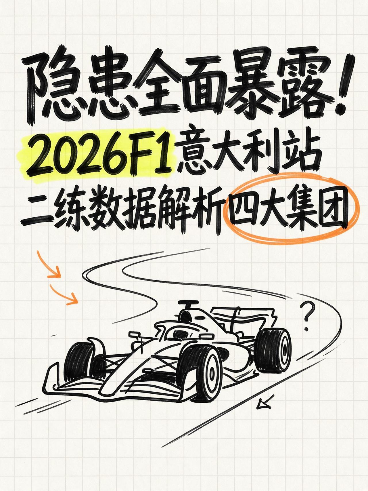 隐患全面暴露！深度解析2026F1意大利站二练数据，四大争冠集团喜与忧
随着蒙2