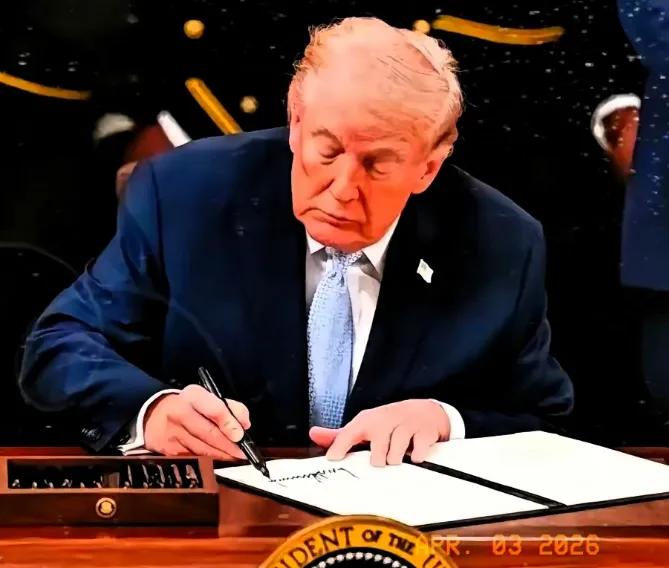 美国那边传来新消息
2026年4月2日，美国白宫放出个炸锅消息：特朗普亲笔签了文