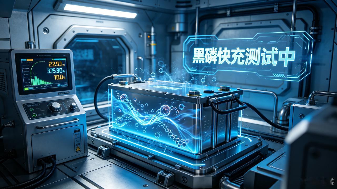 黑科技实验室：黑磷快充测试中🔋🔋🔋