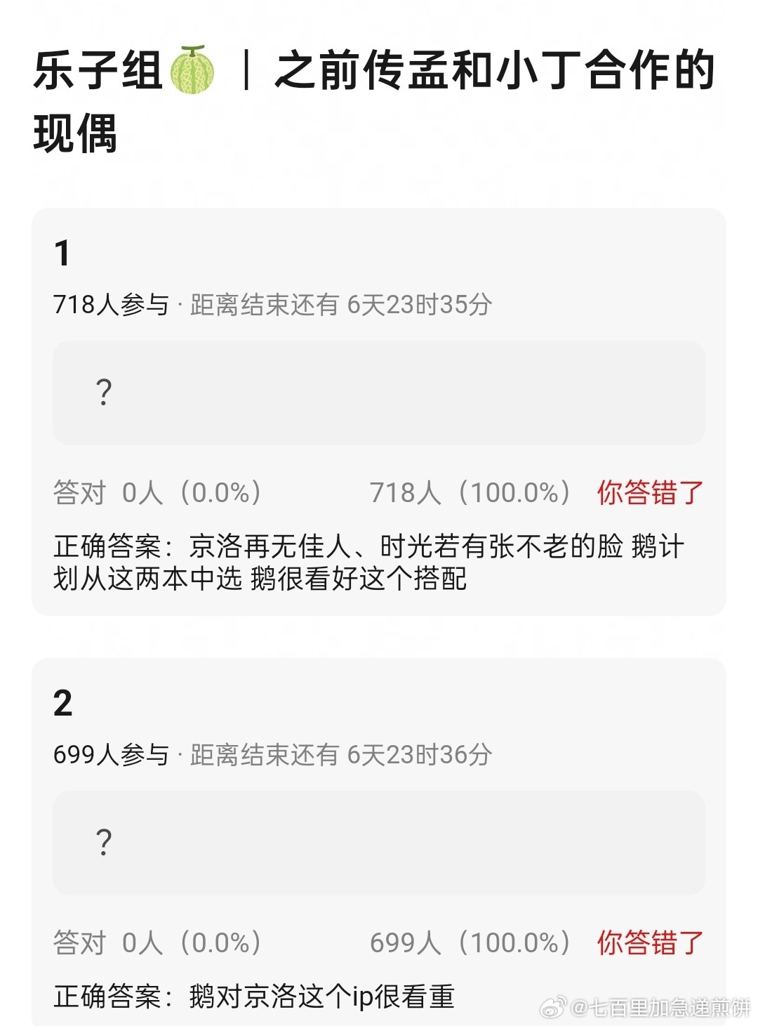 🍉孟子义丁禹兮要合作现偶，可能在《京洛再无佳人》《时光若有张不老的脸》里选一个