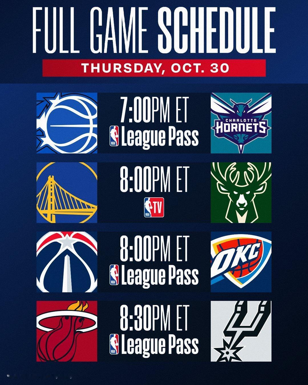 今天4场比赛，每一场都是免费直播，焦点战勇士vs雄鹿。私信我，我直接发你。 ​​