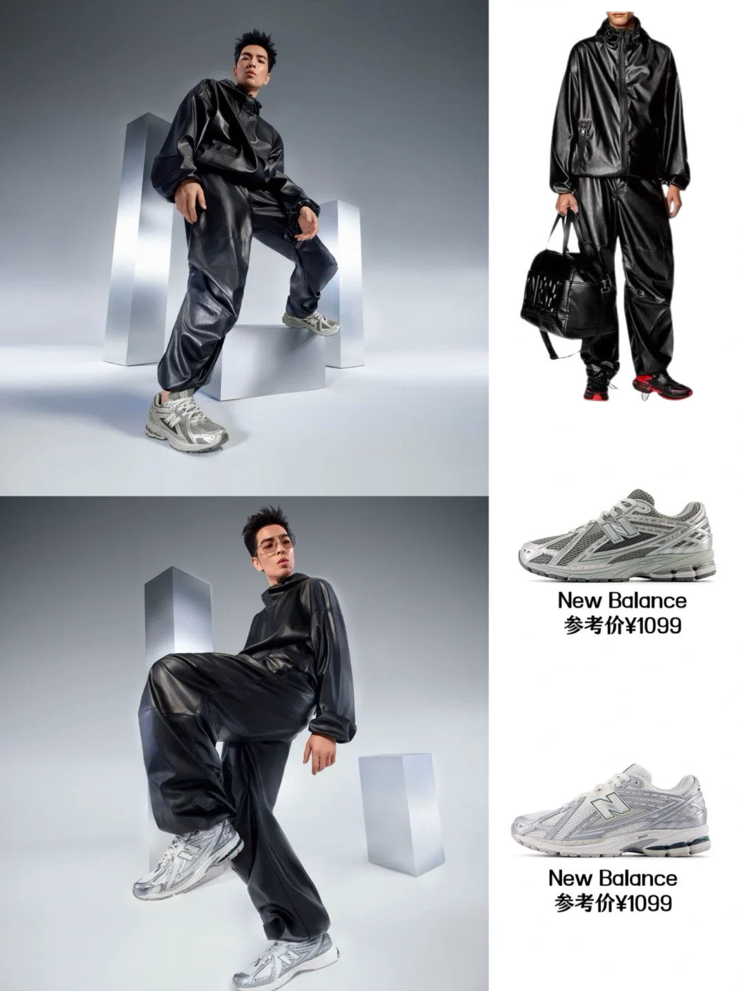 萧敬腾也拍大片了，穿了好多双New balance