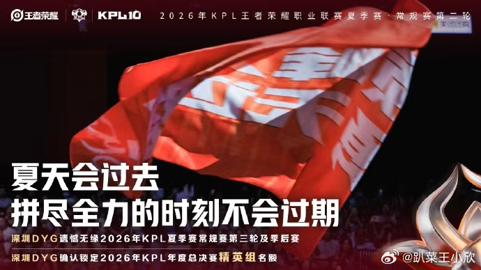 KPLDYG夏季赛遗憾淘汰DYG夏季赛淘汰出局，希望DYG提高实力，下个赛季再继