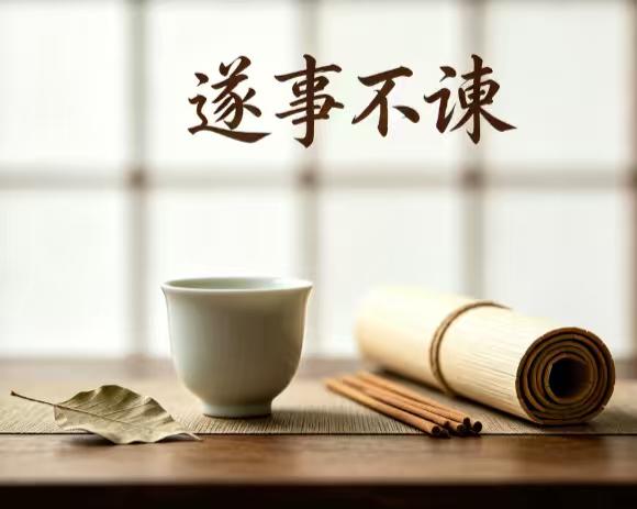 《论语》有言：“遂事不谏”，意思是既定且难以更改的选择，不必再三劝阻、强行干预。
