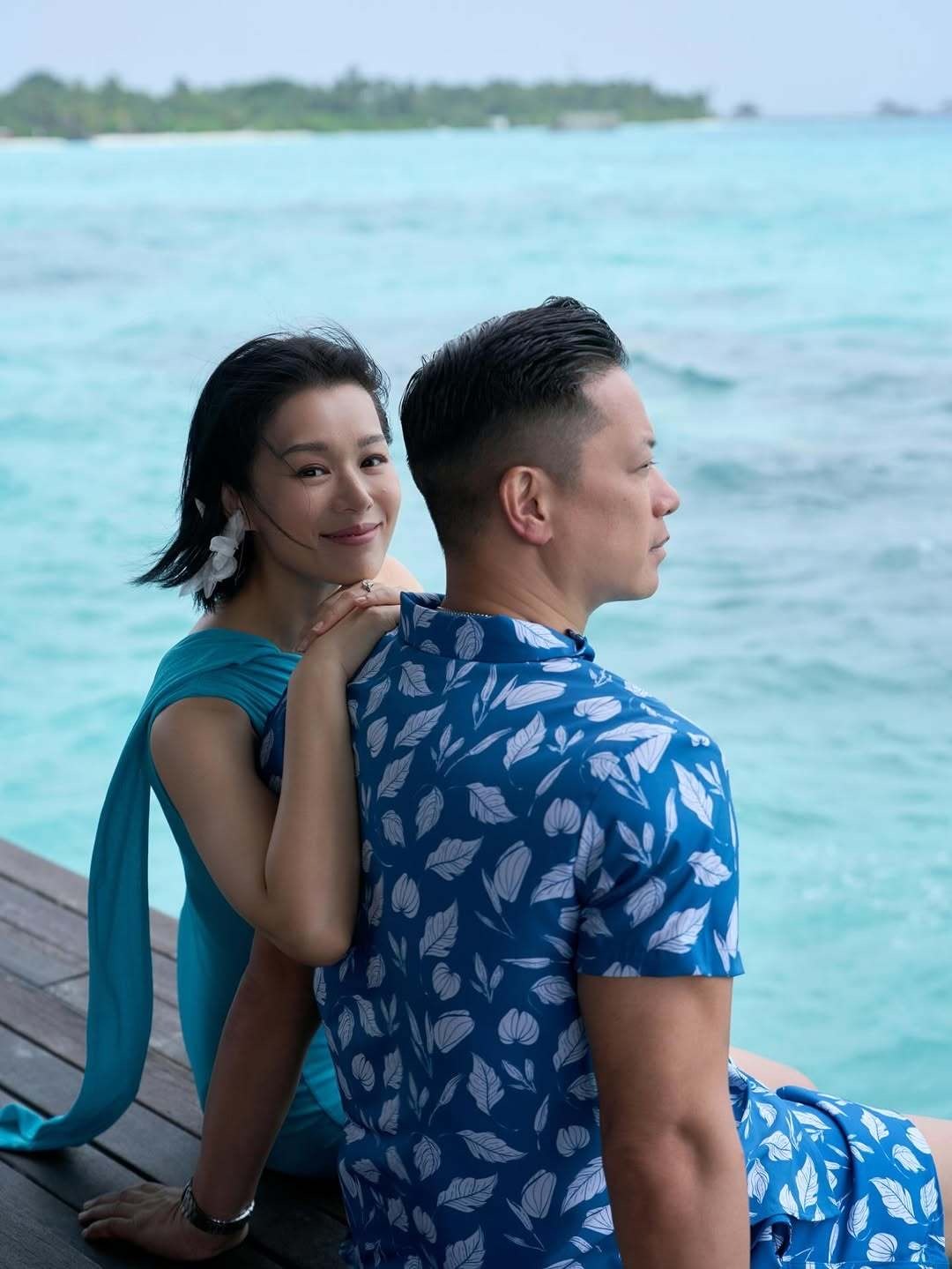 胡杏儿一家五口马尔代夫度假🏖️ ​​​