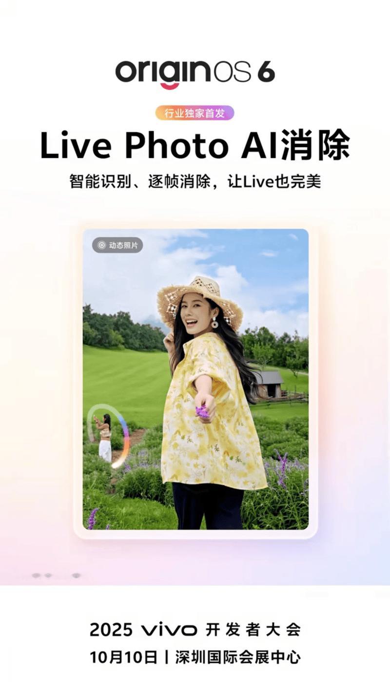 动图也可以消除路人，OriginOS6 的AI是最好用的！以前拍动图照片遇到路人