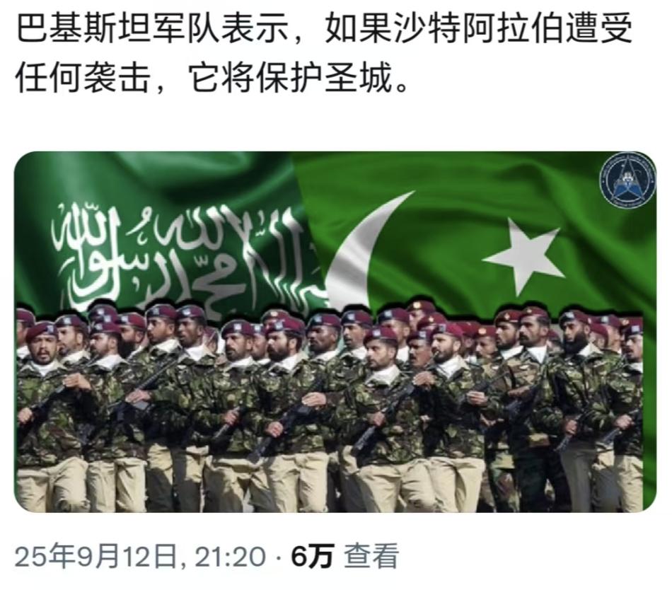 巴基斯坦跟沙特，绝对是铁杆兄弟中的铁杆兄弟。

甚至可以认为，他们两国是相互依存