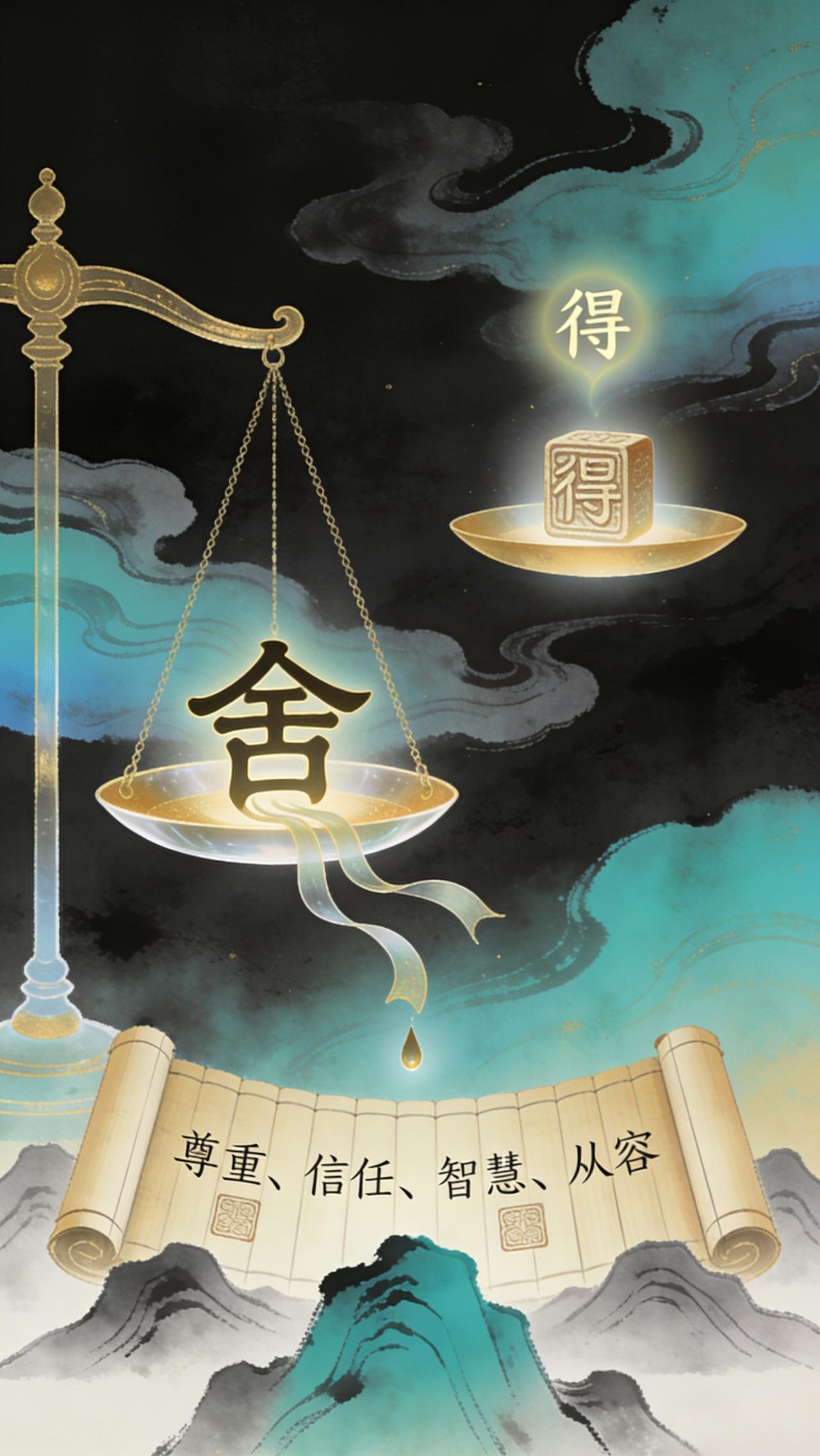 “舍得”二字，藏着中国人最高级的人生算法。它不是简单的交换，而是一场关于生命格局