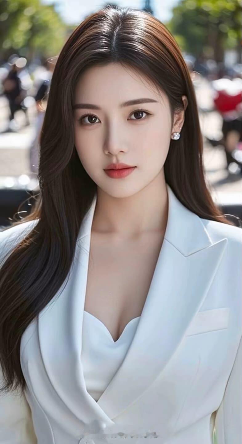 都市女强人，优雅气质，白衬衫的完美搭配，自信满满！💄✨