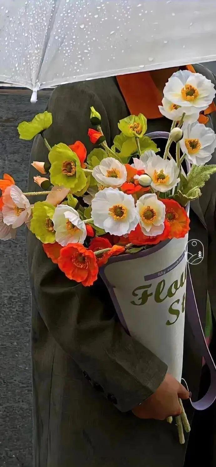我心里有一簇迎着烈日而生的花，比一切美酒都要芬香， 滚烫的馨香淹没过稻草人的胸膛