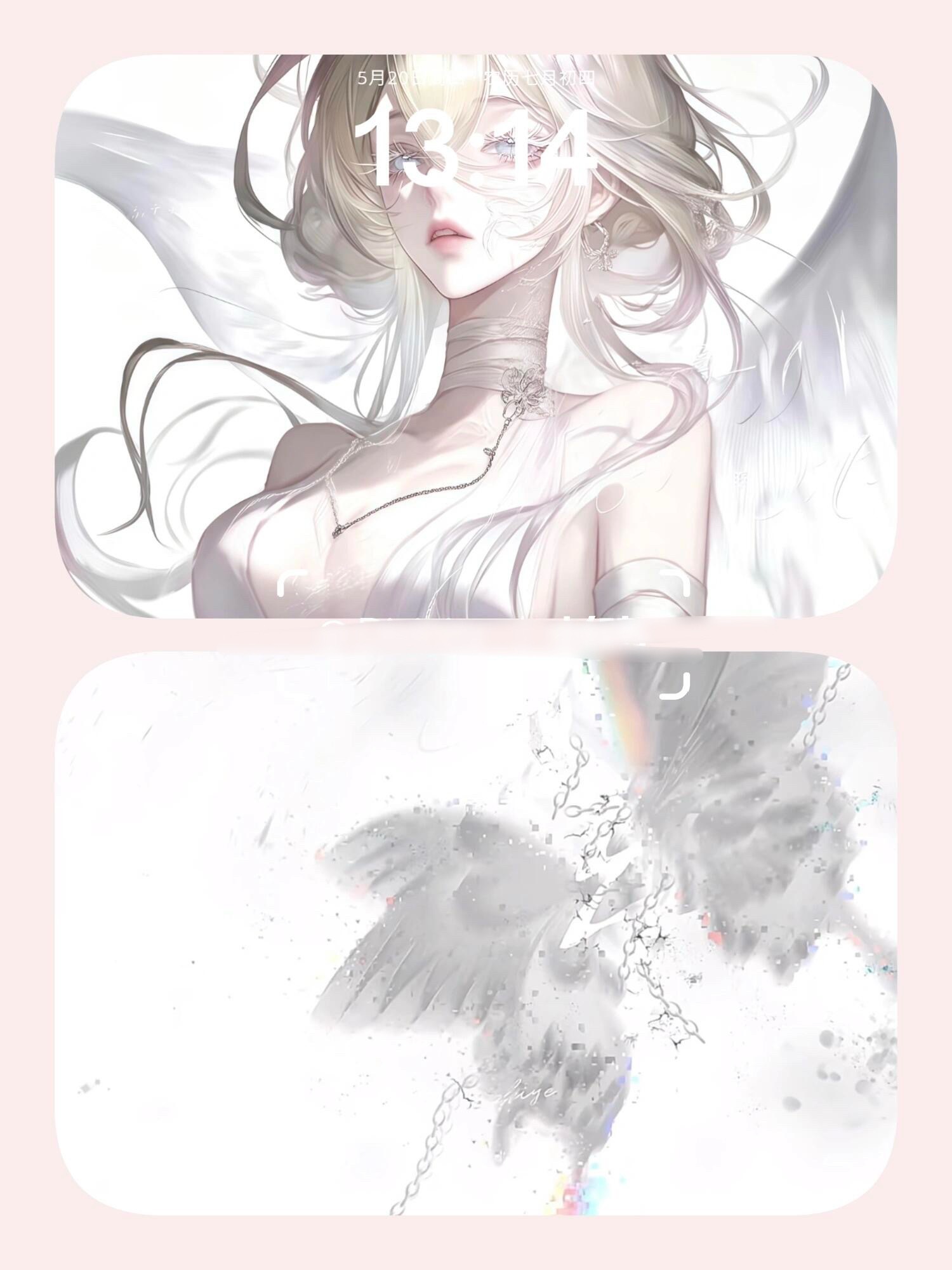 Share💖|天使心壁纸分享｜ipad平板壁纸｜风格壁纸｜绝美背景图｜白色系壁
