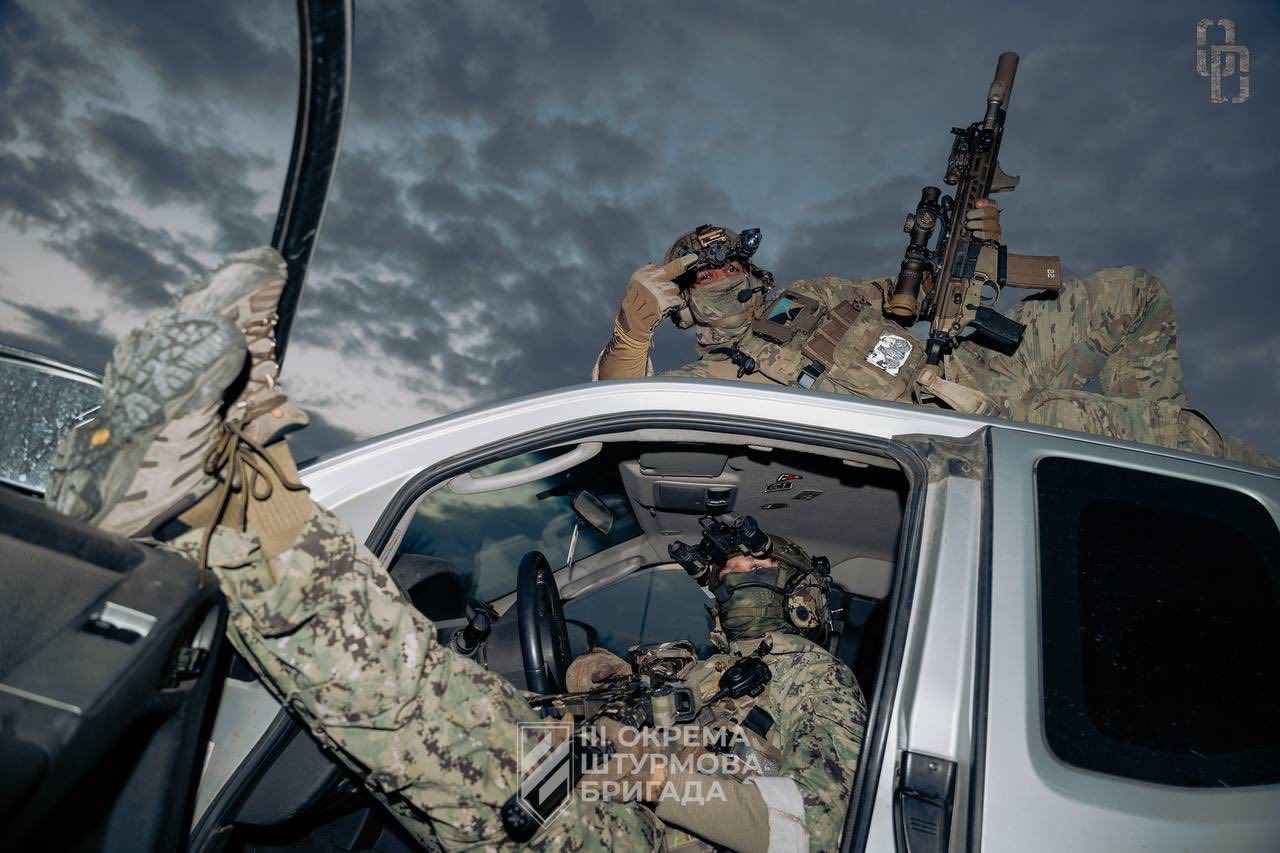 乌克兰第3独立突击旅摆拍