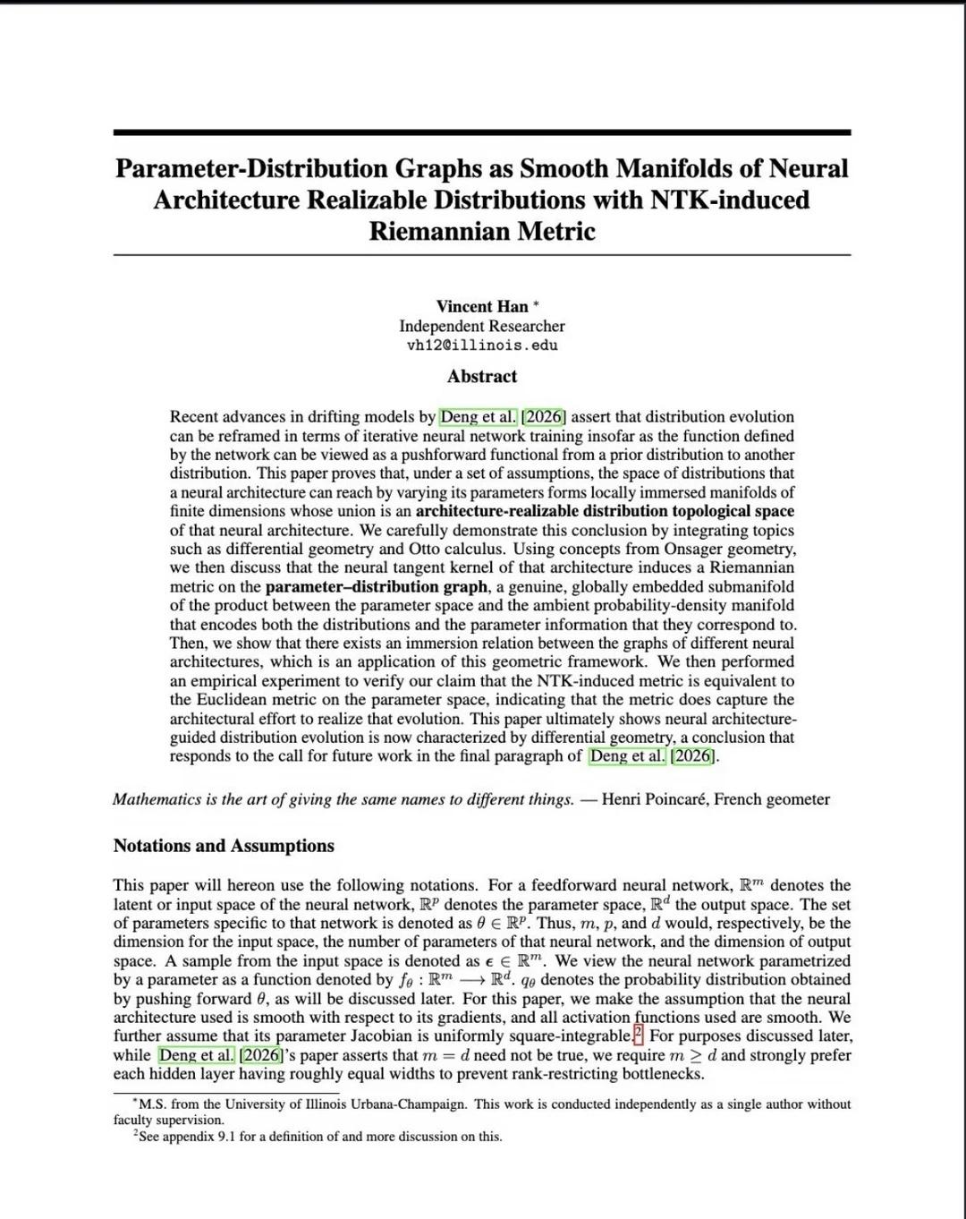 我的论文写好了！
本人三月以来一直在关注邓明扬的新论文”Generative M