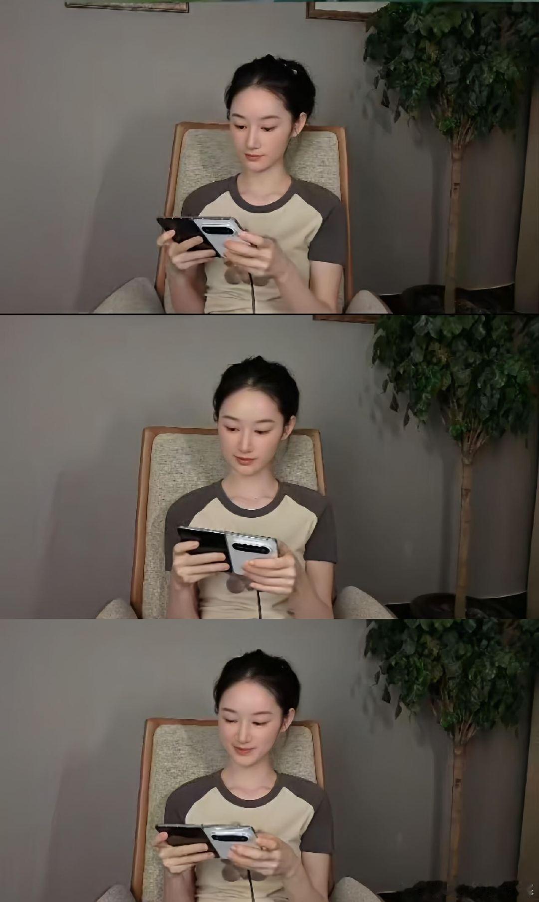 郭晓婷游戏水平藏不住了被郭晓婷游戏操作秀到了谁能不羡慕郭晓婷的综合能力呢，演戏能