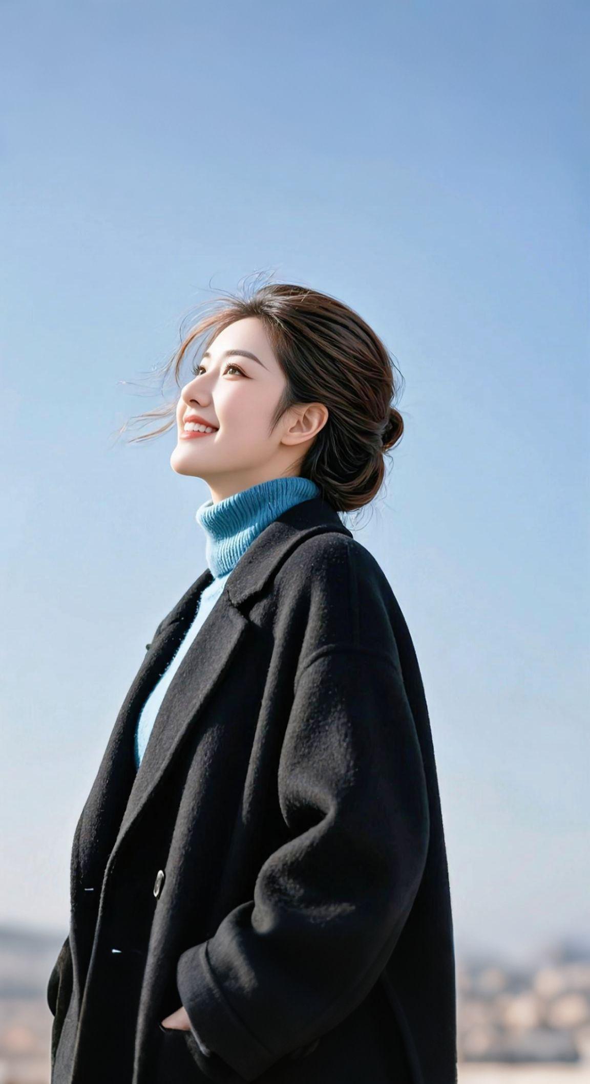 AI扩图 AI冬日氛围感写真 抖音ai创作