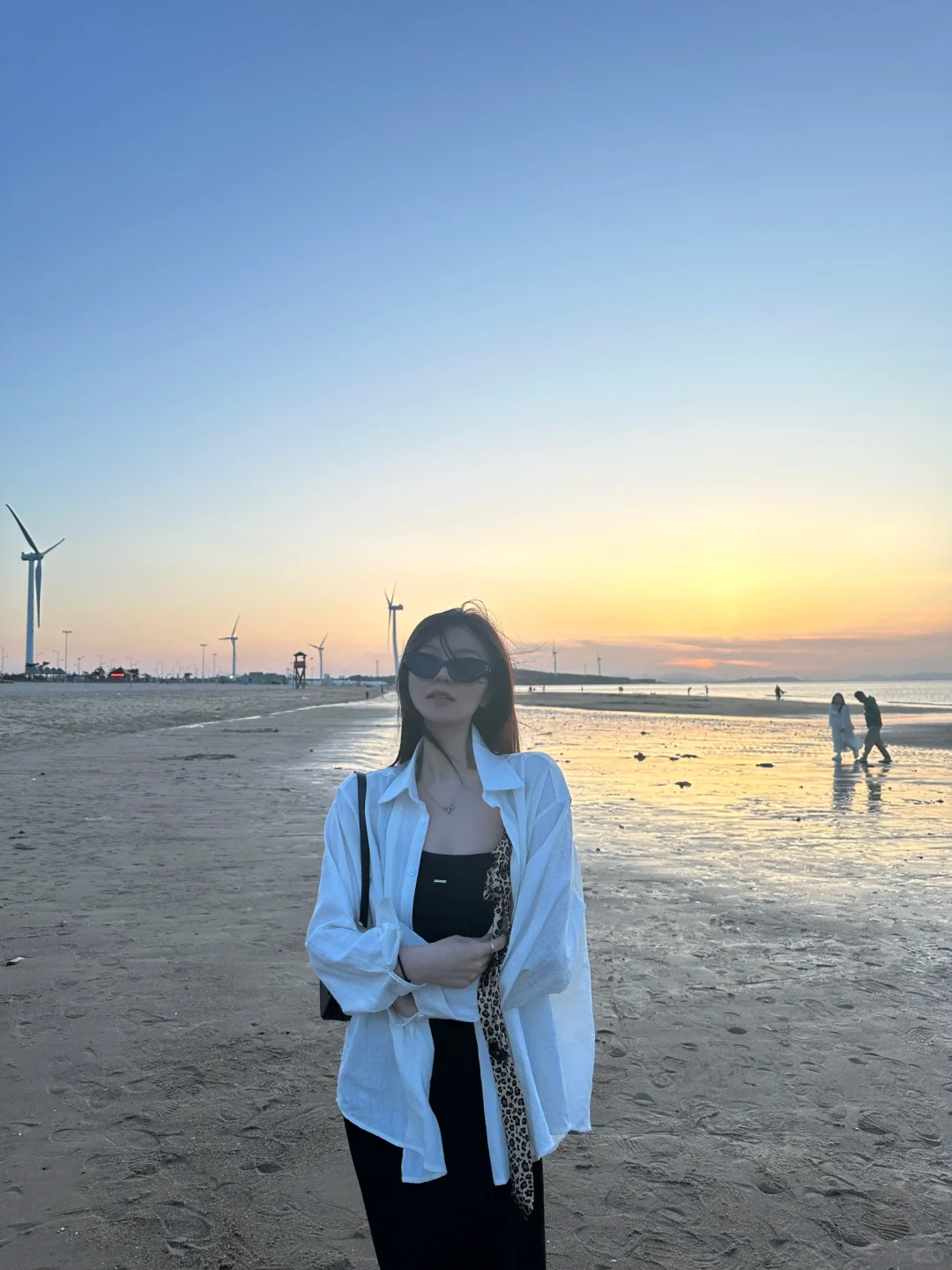 去海边追日落