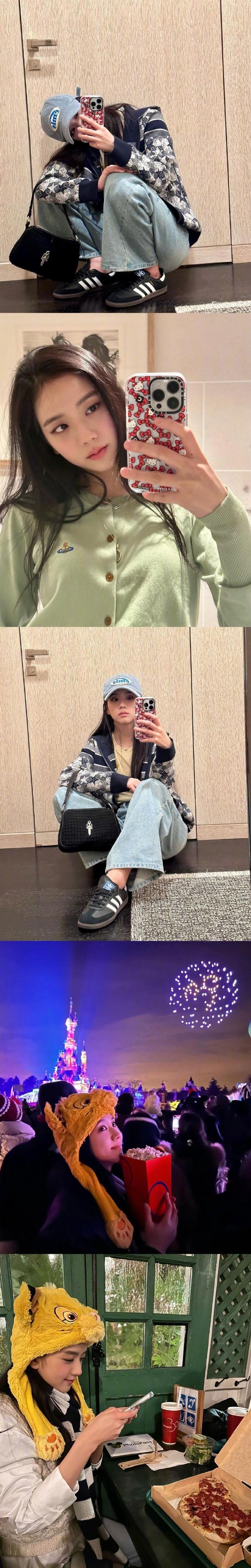 金智秀日常生活照穿搭合集，每一套造型都是甜酷女孩的时尚模板~