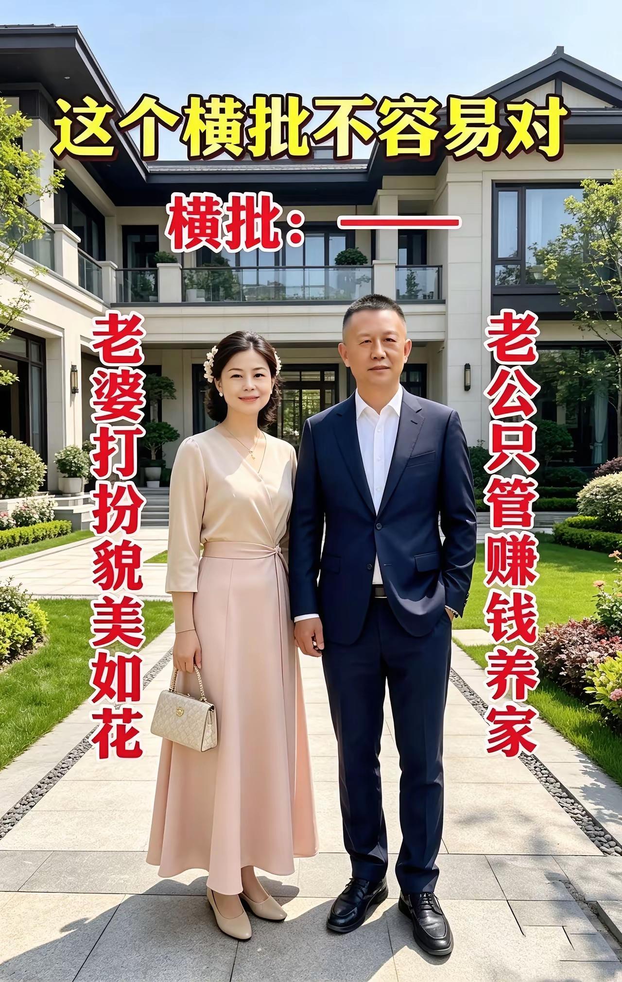 广东富婆写的对联，横批空缺了81天，至今无人问津，请对联高手赐墨横批。
对联灵魂