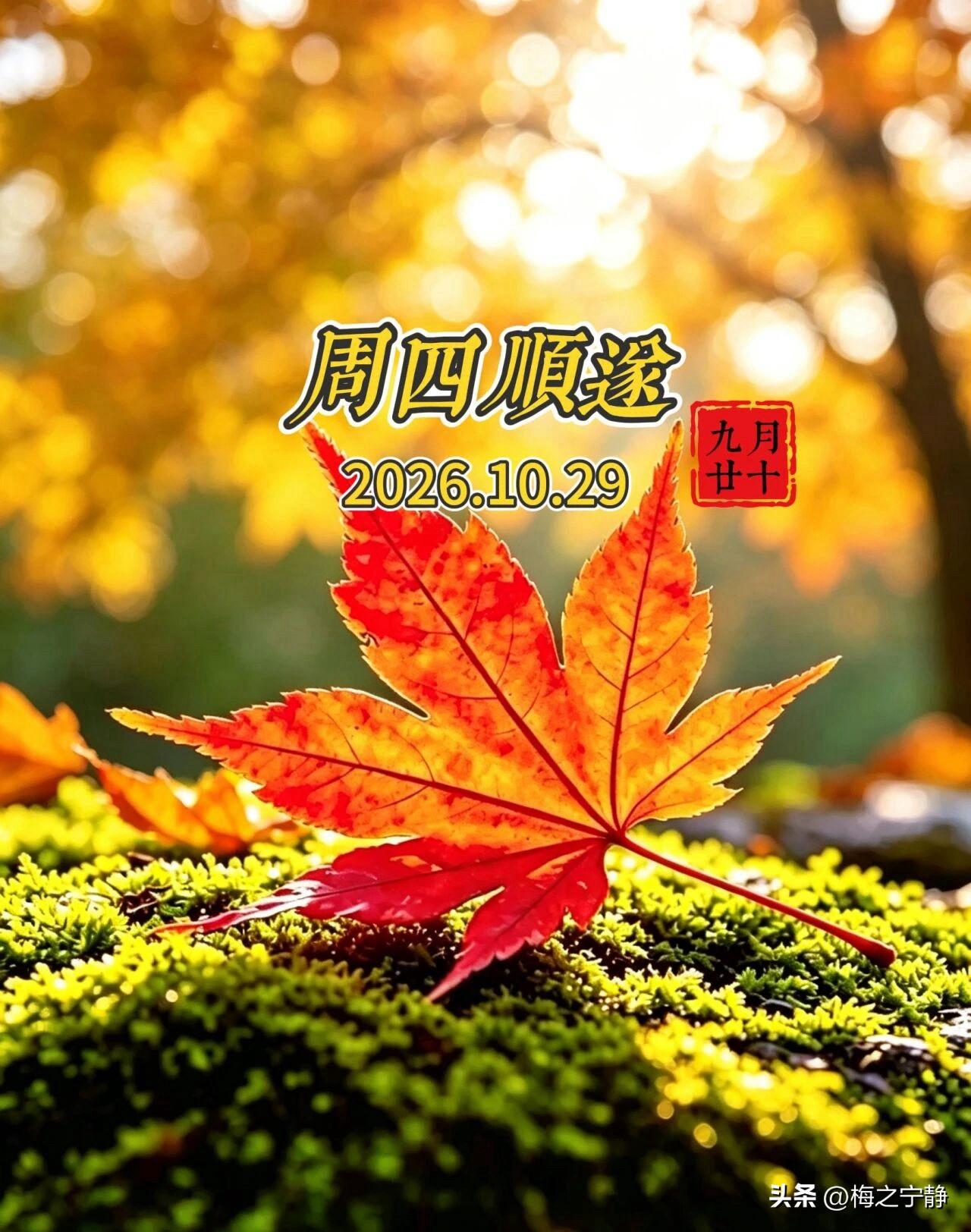 🍂²⁰²⁶/₁₀.₂₉ ᵕ̈ 周四早安｜朝夕清怡☕️🍞🍒🍑
朝光开晓户，