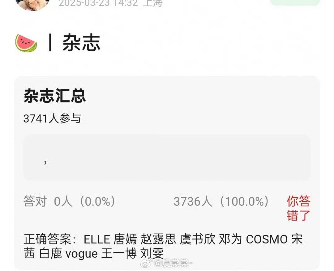 杂志🍉Vogue 王一博 刘雯Elle 唐嫣 邓为 虞书欣 赵露思Cosmo 