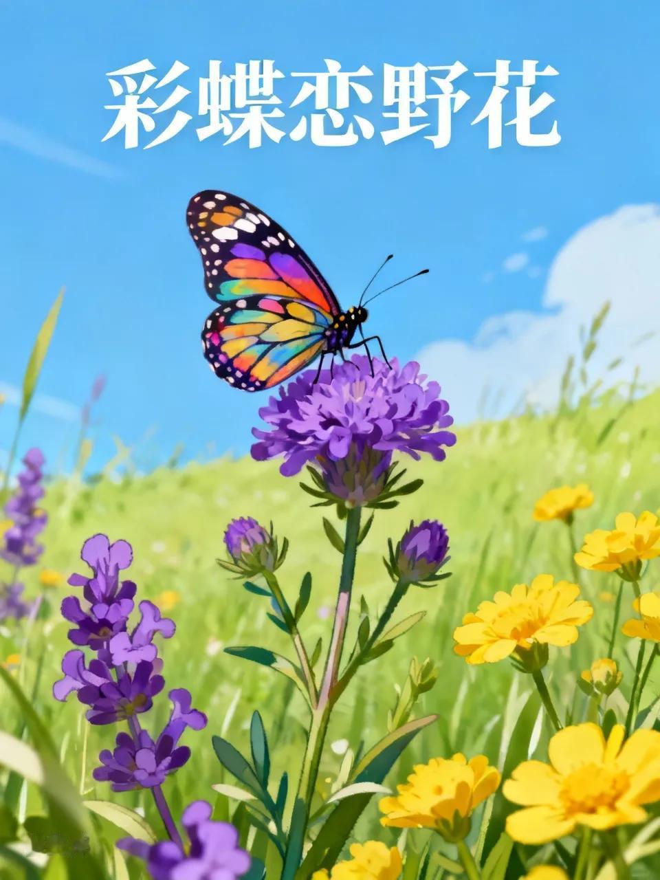 出上：古树连天藏鸟语。
对下：鲜花遍野乐蝶心。