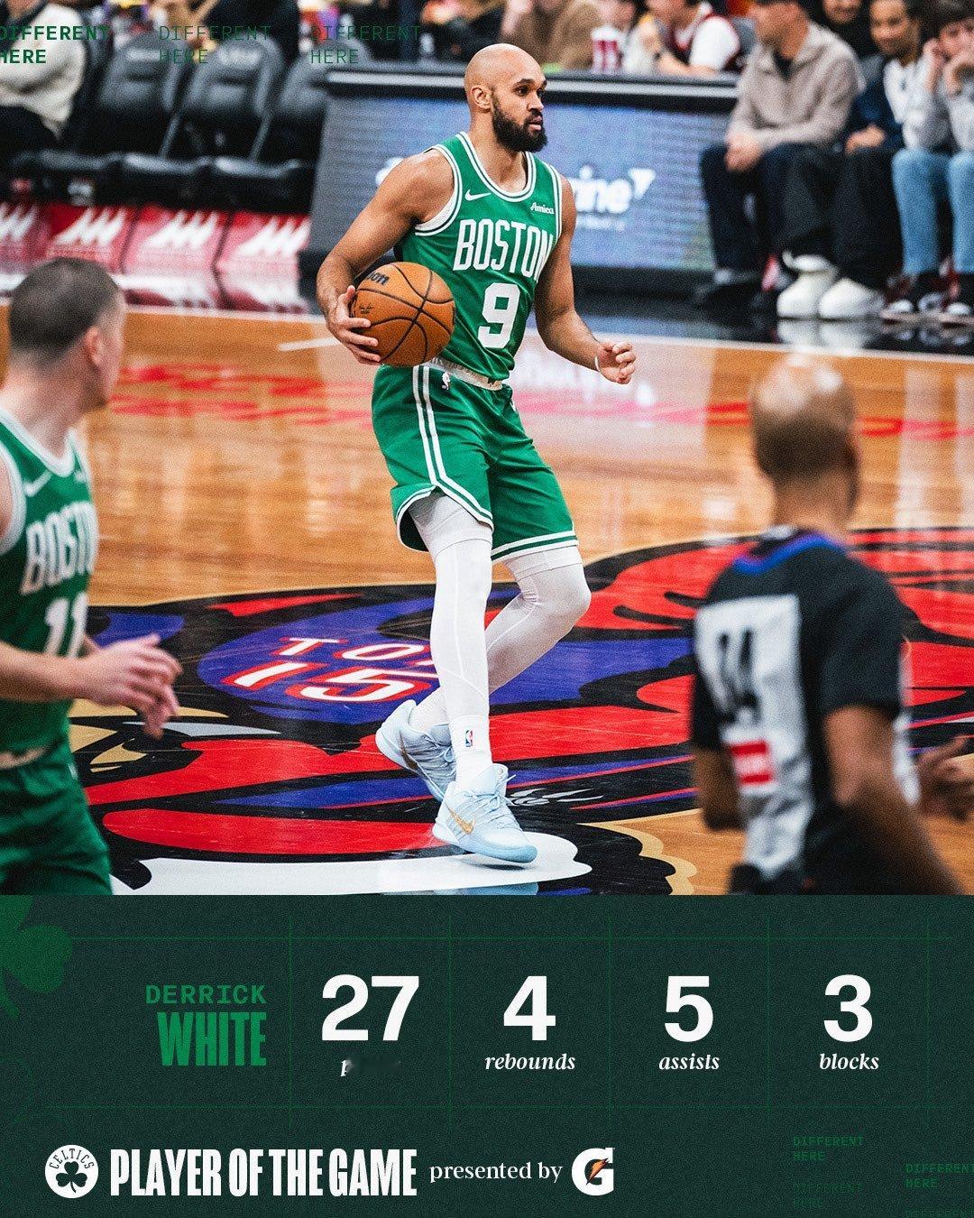 关键时刻挺身而出27分4篮板5助攻3封盖今日最佳球员给到小白！快去波士顿凯尔特人