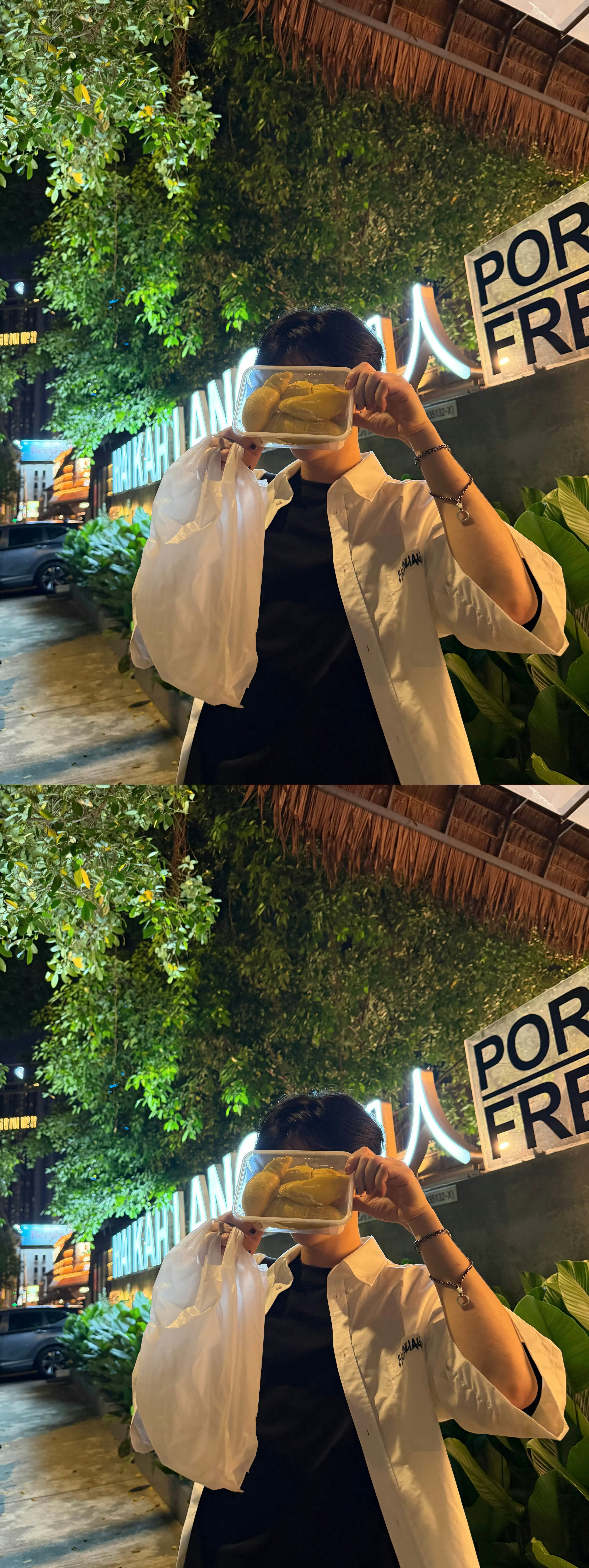 章昊旅游晒榴莲照 章昊发来旅游明信片 榴莲小王子上线