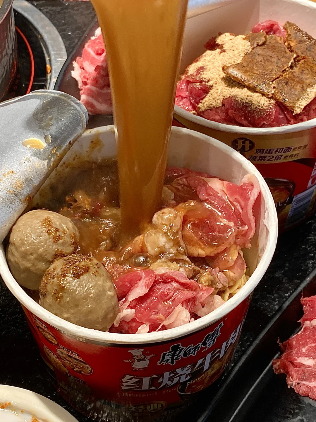 大连！潮汕朋友说吃泡面🍜把肉加满！！