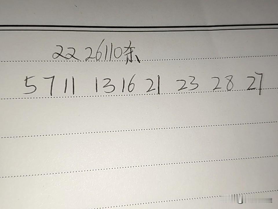 双色球26110期排码
05、07、11、13、16、21、23、27、28
上