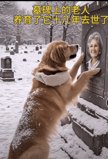 羊有跪乳之恩，鸦有反哺之义，狗有护主之心！
视频里大雪纷飞，天寒地冻！养育这只狗