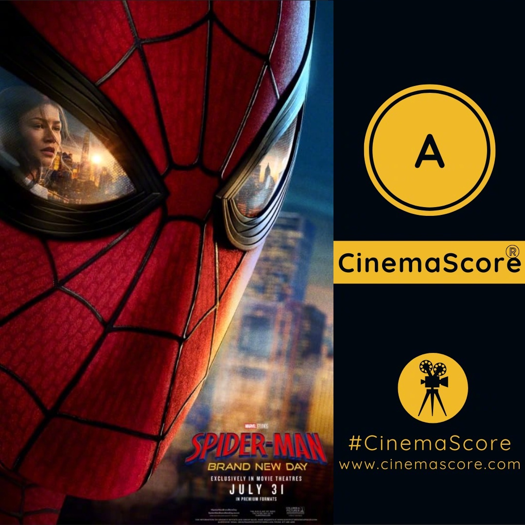 《蜘蛛侠:崭新之日 》cinemascore 评级为A。 