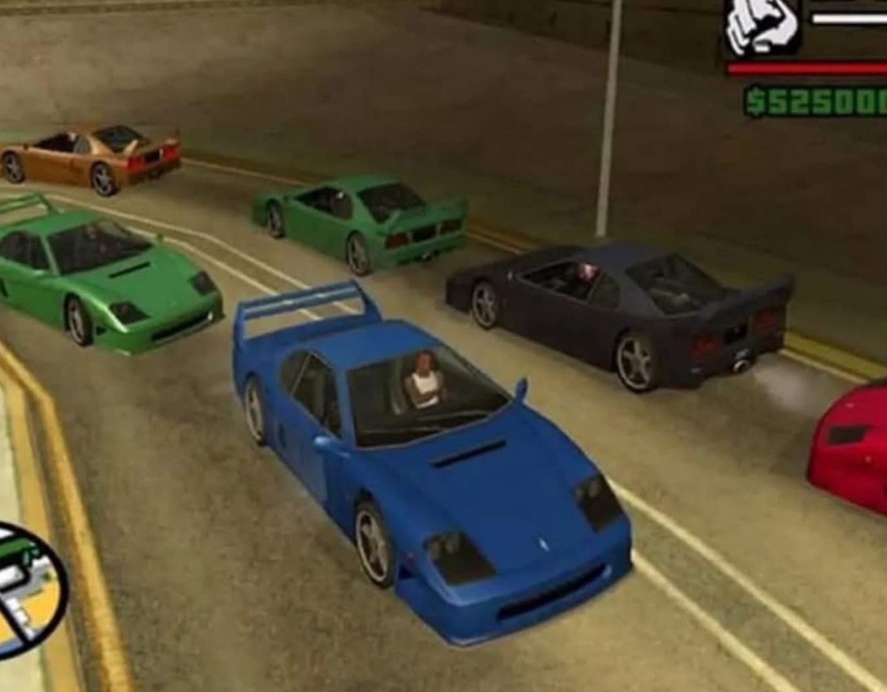 我想收集一些“GTA效应”的图。指的是你开什么车，周围就刷出什么车，欢迎在评论区