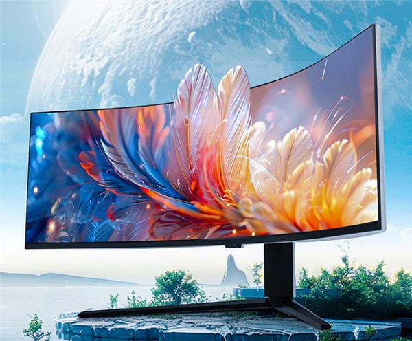 TCL雷鸟推出了新款57英寸曲面带鱼屏Mini LED显示器，型号为57U9，首
