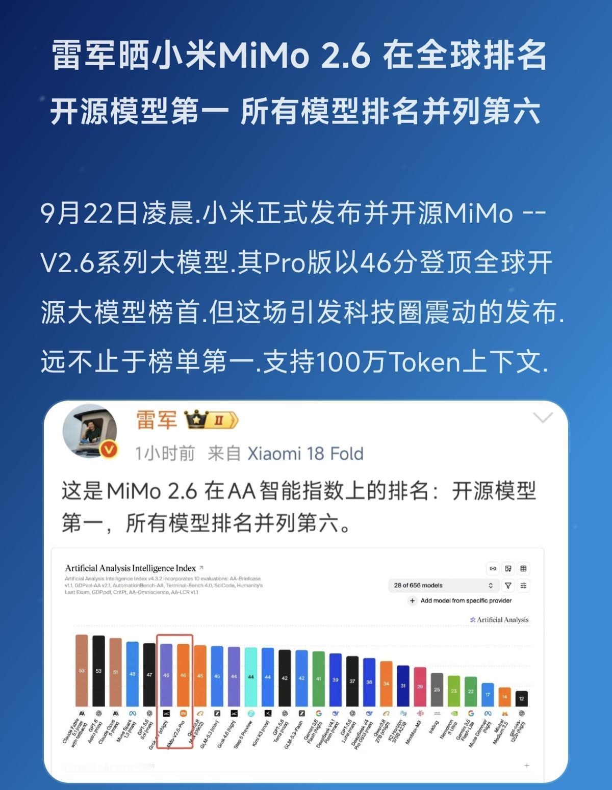支持国产科技 创作者中心 创作灵感 小米mimo大模型 雷军